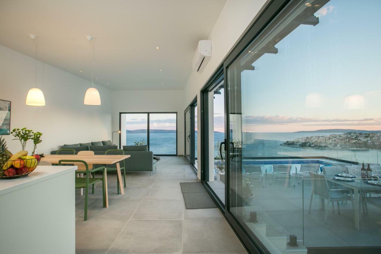 Holiday Home Olive Exclusive - 8 People, Heated Pool, Okrug Gornji, Sea View Trogir Exteriér fotografie